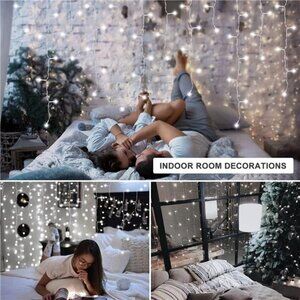 480 LED Icicle Lights,26.2FT Icicle Lights Outdoor Waterproof Christmas Lights